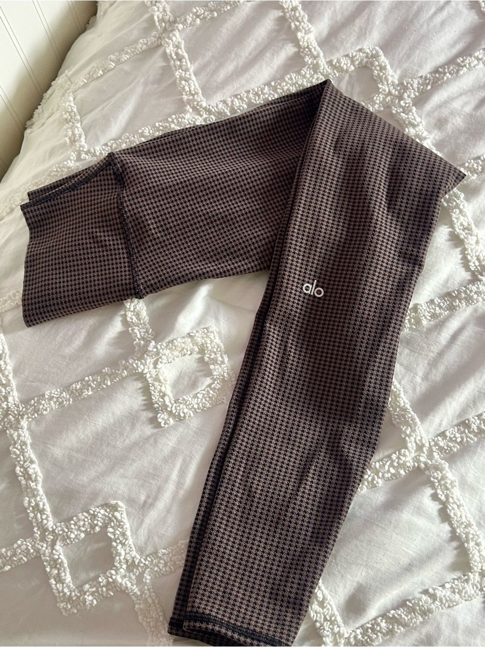 Alo Yoga Houndstooth High-Waist Leggings Size S